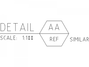 Detail Title 2.5mm CAD block preview