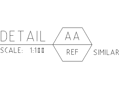 Detail Title 2.5mm – free CAD block preview