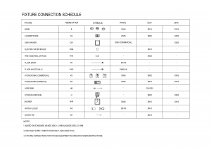 Fixture Connection Schedule CAD block preview