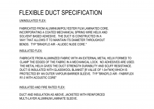 Flexible Duct Specification CAD block preview