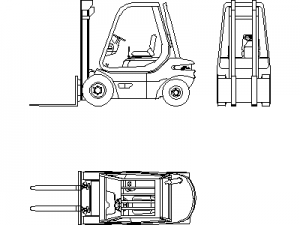 Forklift Type 1 CAD block preview