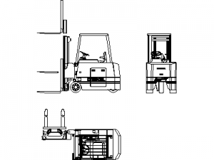 Forklift Type 3 CAD block preview