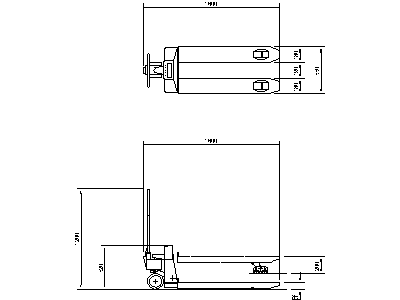 Hand Pallet Truck – free CAD block preview