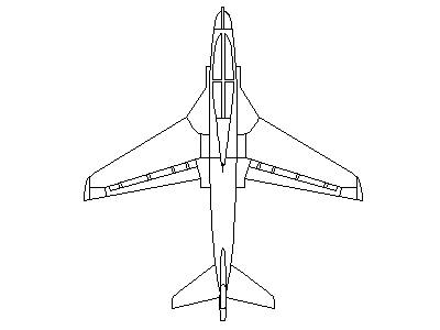 EA-6B Prowler - Aircraft – free CAD block preview