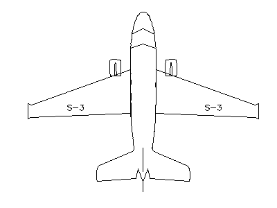 S-3 Viking - Aircraft – free CAD block preview