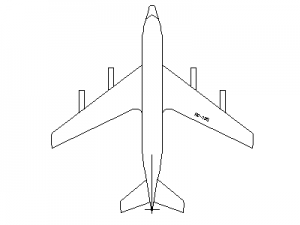KC-135 Stratotanker - Aircraft CAD block preview