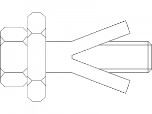 Lindapter Hollo Bolt HB12 CAD block preview