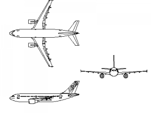 Airbus A310 - Aircraft CAD block preview