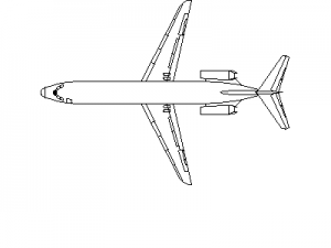 Douglas DC-9 - Aircraft CAD block preview