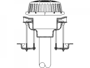 Roof Vent for Sewer CAD block preview