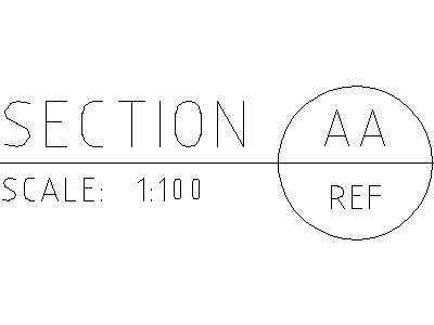 Section Title 2.5mm – free CAD block preview