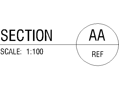 Section Title 2mm – free CAD block preview