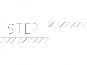 Step Symbol 2.0mm CAD block preview