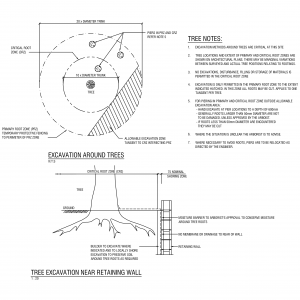 Tree Preservation Detail CAD block preview