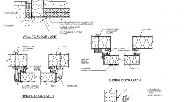 Typical Coolroom Freezer Panel Details CAD block preview