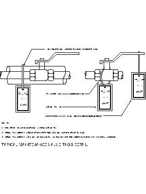 Typical Maintenance Valve Tags Detail – free CAD block preview