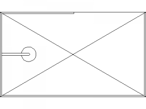 Walk in Shower - Plan CAD block preview