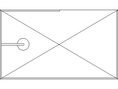 Walk in Shower - Plan – free CAD block preview