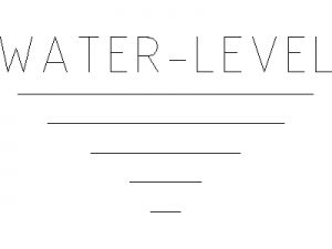 Water Level Symbol 2.0mm CAD block preview