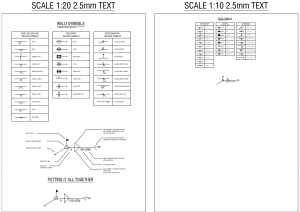 Weld Symbols - 1:10 and 1:20 Scale CAD block preview