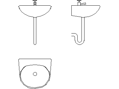 Basin – Type 3 – free CAD block preview