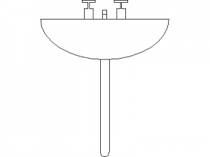 Basin Elevation CAD block preview