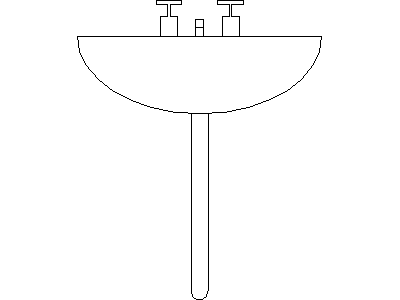 Basin Elevation – free CAD block preview
