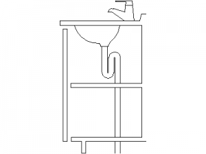 Basin - Side View CAD block preview