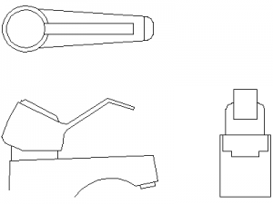 Mixer Taps CAD block preview