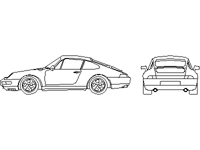 Porche – free CAD block preview