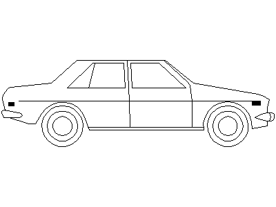 Sedan - Side View – free CAD block preview