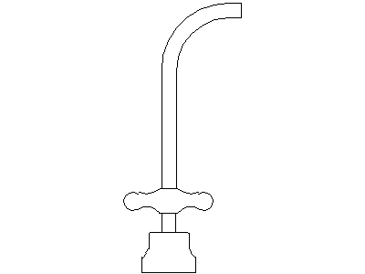 Tap with spout – free CAD block preview