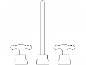 Tap and spout CAD block preview