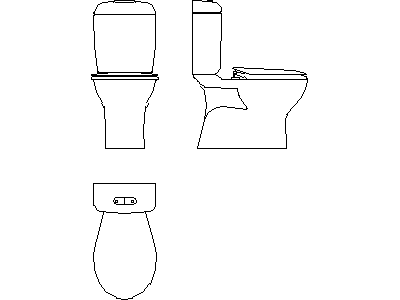 Toilet (WC) - Type 2 – free CAD block preview