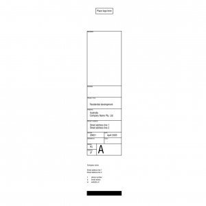 A3 Titleblock Vertical CAD block preview