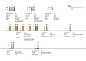 Door and Window Schedule Sample CAD block preview