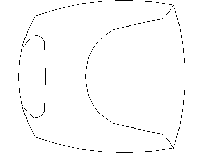 Poltrona Frau - Highback Armchair – free CAD block preview