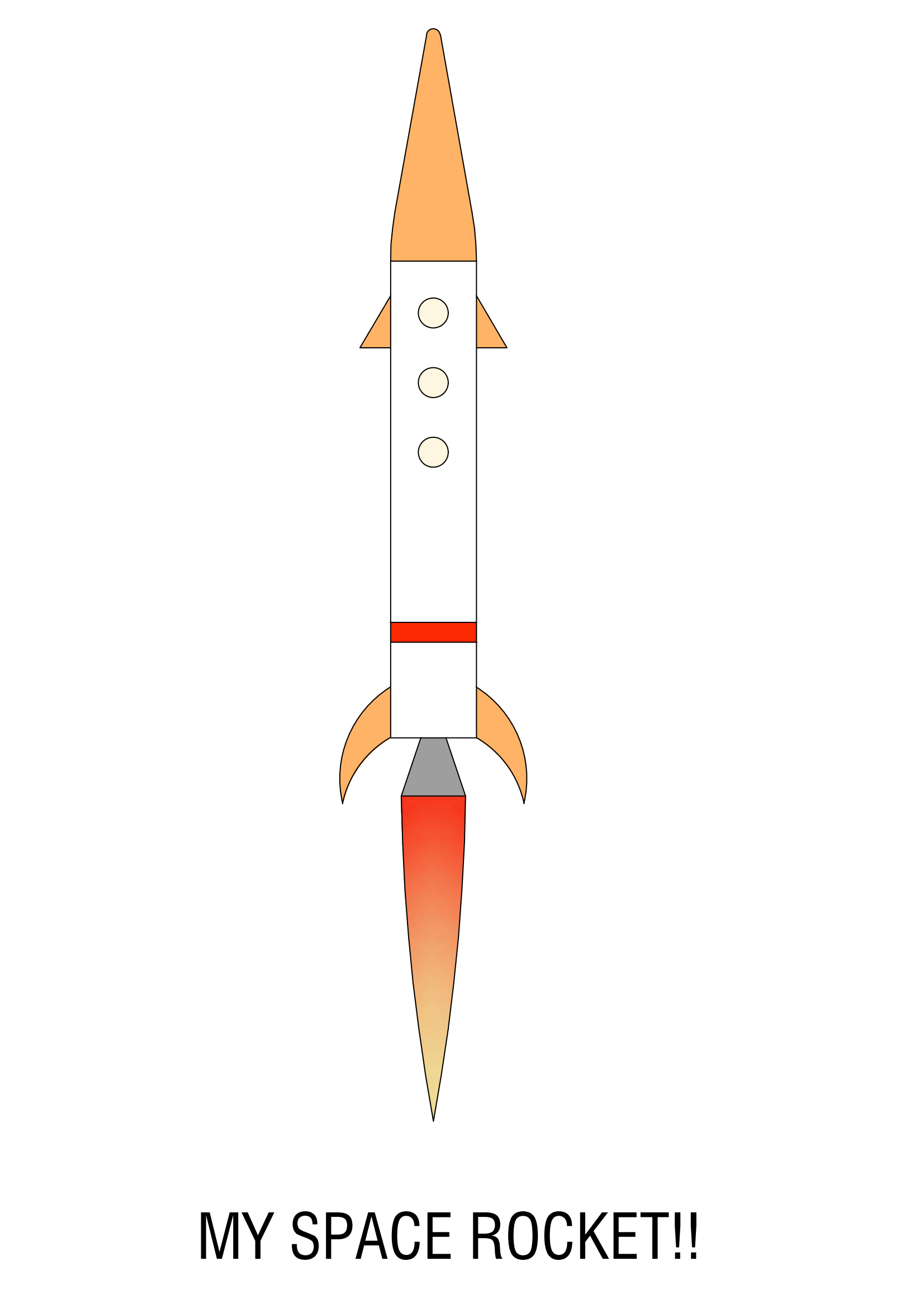 A Rocket in AutoCAD! – free CAD block preview