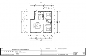AutoCAD Tutorial - Draw A House Floor Plan CAD block preview