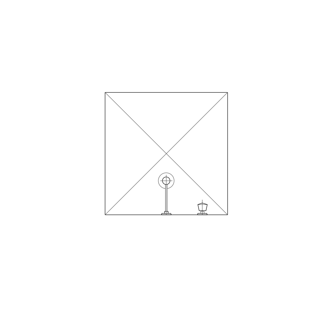 A Dynamic Block of a Shower – free CAD block preview
