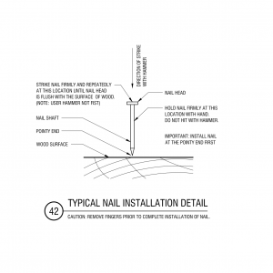 Typical Nail Installation Detail CAD block preview