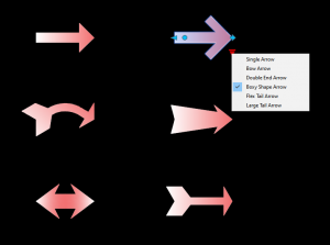 Large Arrows - Dynamic blocks CAD block preview