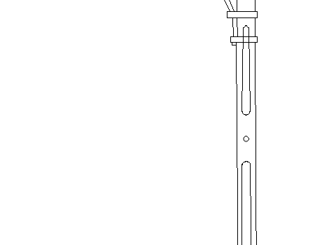 Street Light Elevation CAD block preview