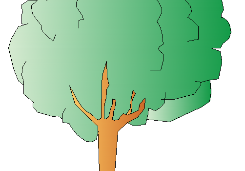 Tree Elevation - Green Ash CAD block preview