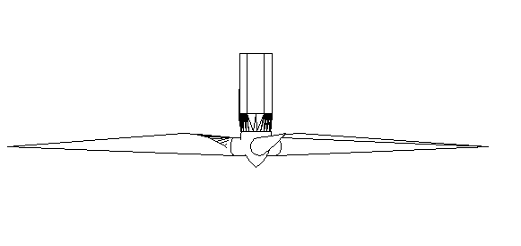 Domestic Wind Turbine in Plan View – free CAD block preview