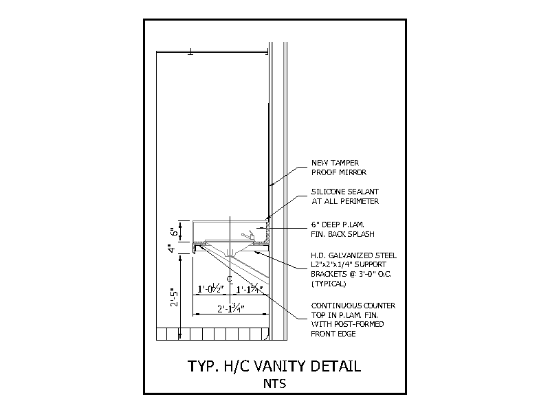 Accessible Vanity Detail 1 – free CAD block preview