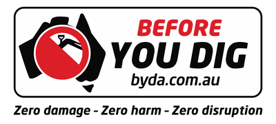 BYDA Before You Dig Australia Logo CAD block preview