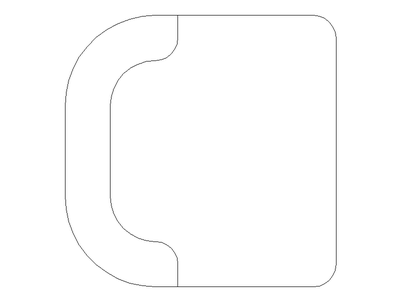 Chair Type 1 - Plan View CAD block preview