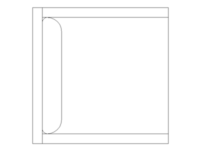 Chair Type 4 - Plan View CAD block preview
