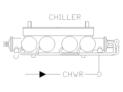 Chiller - Elevation View CAD block preview
